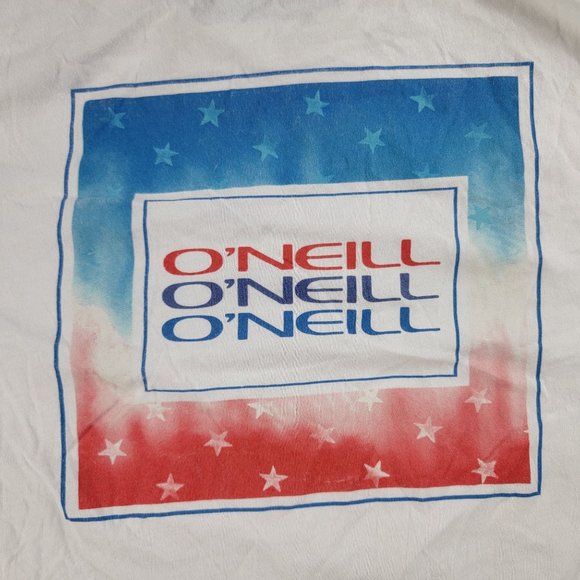 O'Neill Burst Mens Large White Short Sleeve Tee Standard Fit Casual Lightweight - Picture 3 of 12